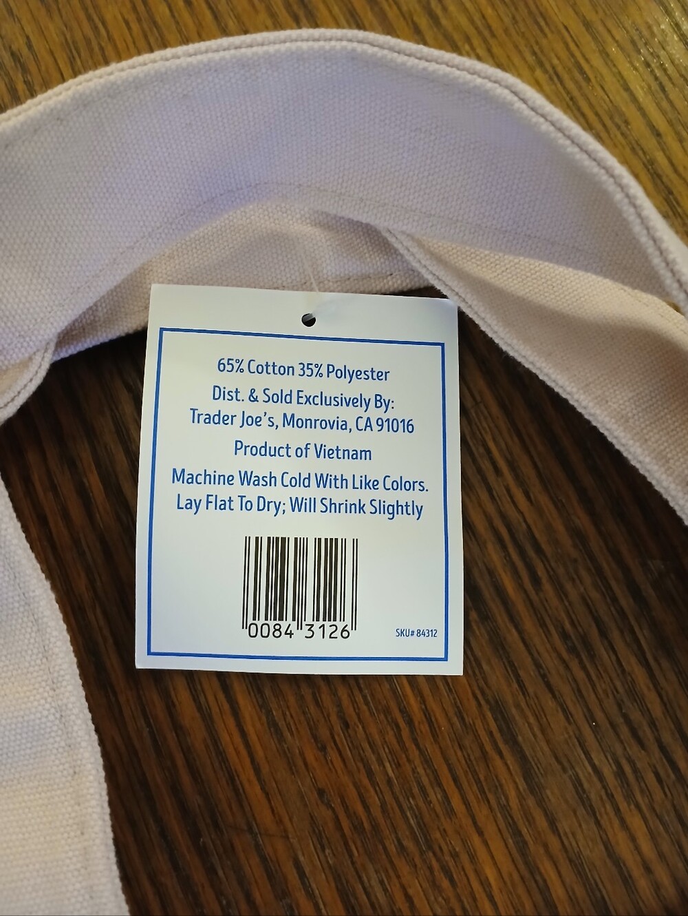 Trader Joe's Mini Tote Spring 2026 Pink - Picture 3 of 3